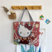 Cartoon Woven Tote Bag